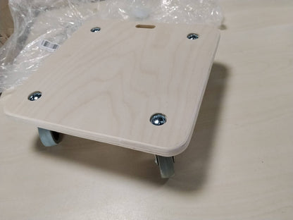 314135 - DÖRNER + HELMER Karrocë transporti stabile Soft-Mini, 290 mm x 290 mm x 85 mm, Kapacitet ngarkese 200 kg, Rrota gome, për arka