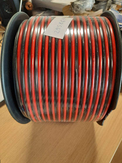 295867 - SONERO® kabllo altoparlanti 100 metra 2x2.50mm² CCA, ngjyra: e kuqe/e zezë
