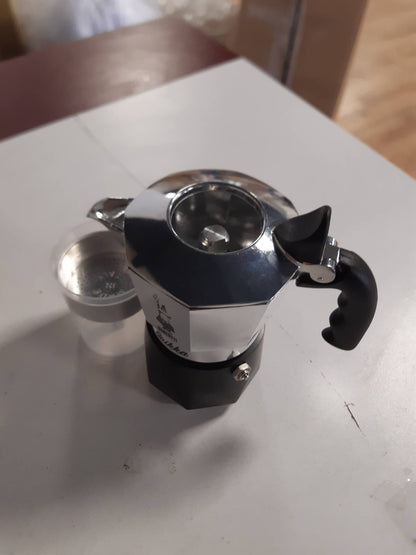 183584 - BIALETTI New Brikka 2023, Makinë Kafeje Moka Pot, Aftë të bëjë Ekspres Kremoz, Kapaciteti 2 Filxhanë, Materiali Alumin, Ngjyra e Zezë
