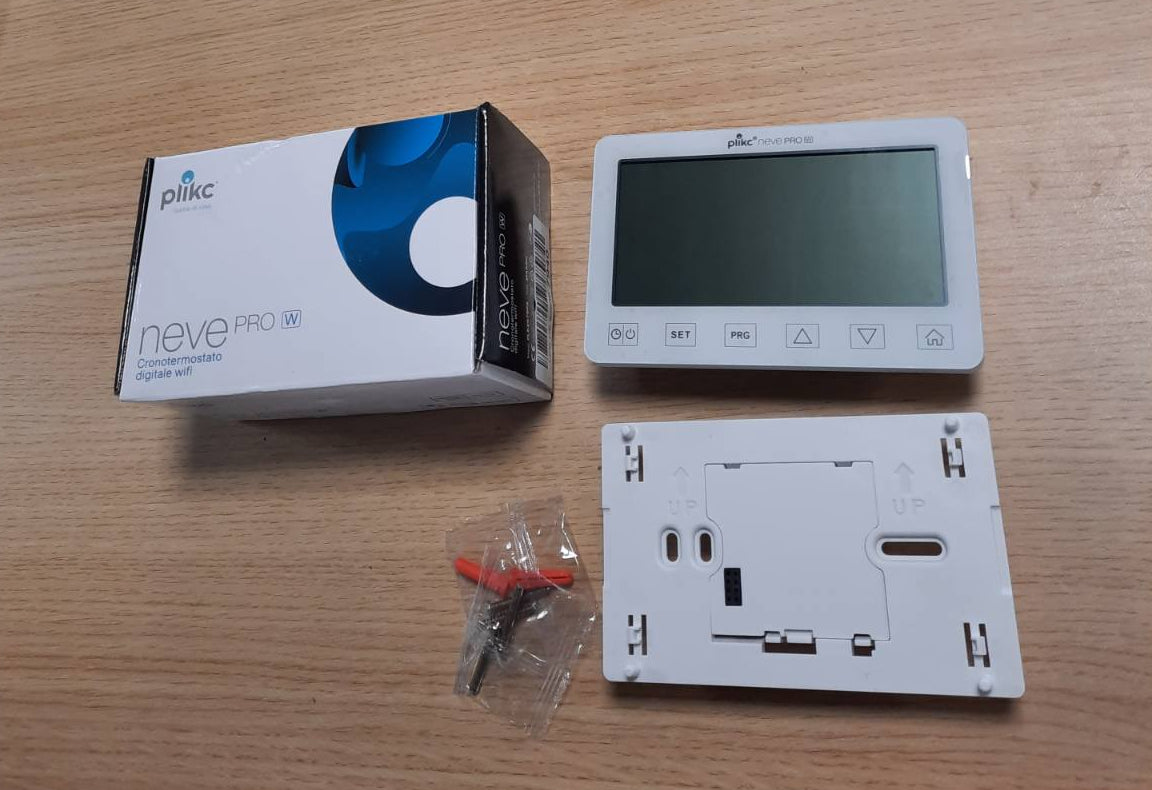 255088 - Plikc - Kronotermostat dixhital Wifi me dy banda i pajtueshëm me Alexa - Furnizim me energji 230V - (Snow PRO W)
