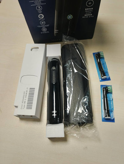 292764 - ORAL-B Furçë dhëmbësh elektrike lëkundëse Pro 3 3500, Sensor presioni, Modalitet zbardhues, 2 koka furçe të rrumbullakëta, 1 karikues, e zezë