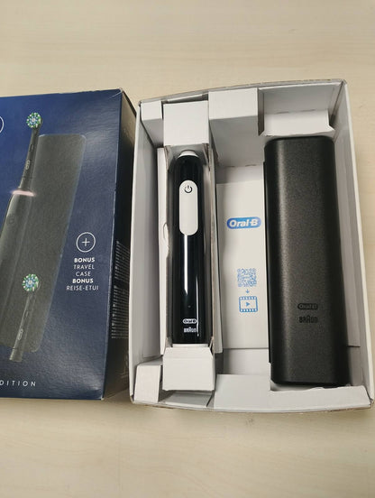 292760 - ORAL-B Furçë dhëmbësh elektrike lëkundëse Pro 3 3500, sensor presioni, modalitet zbardhues, 2 koka furçe zëvendësuese, 1 karikues, e zezë