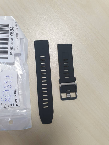 267352 - HAOFUN Rrip dore 22 mm për Xiaomi Watch S4/S3/S2/2/2 Pro, silikoni i butë, i zi