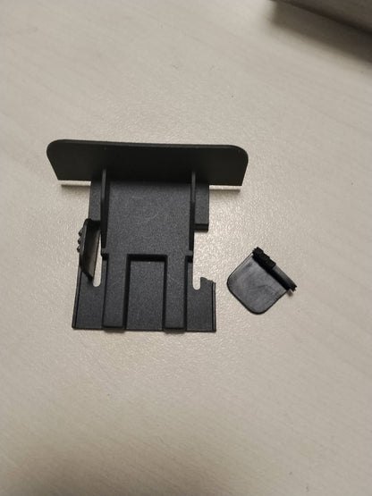 295638 - ELBE Prizë energjie e tërheqshme për tavolinë Inno (3 priza & 2 USB & 2 RJ45), prizë me shumë priza me mbulesë gjysmë-automatike për zyrë, prizë energjie e futur në inkaso prej alumini me pamje të zezë dhe gri