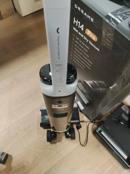 288029 - DREAME H14 Pro, Pastrues Dyshemeje pa Tel, Dizajn i Sheshtë 180°, Kujdes me Furçë 60°C, Fuqi Thithjeje 18,000 Pa, Tharje 5-minutëshe, Dozim Automatik i Detergjentit, Kontroll me Aplikacion