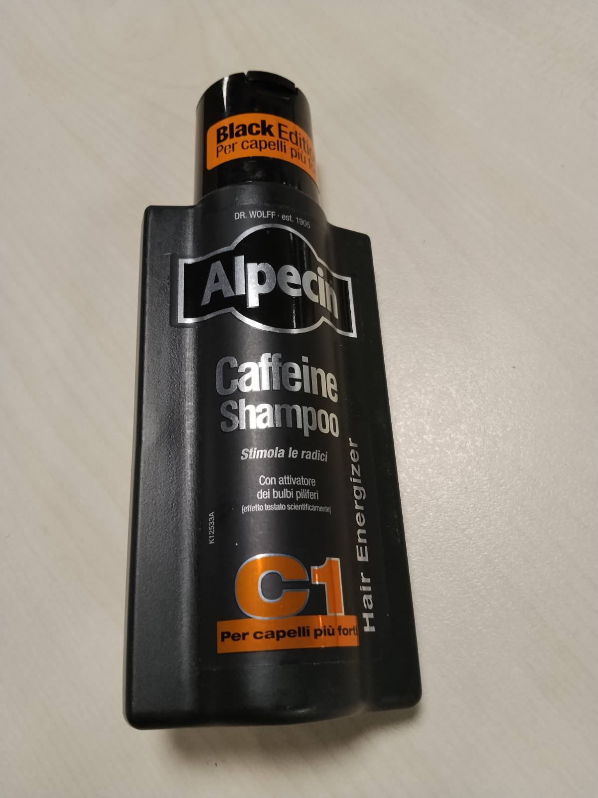 337130 - ALPECIN Shampo Caffeine C1 Black Edition 250ml, Kundër rënies së flokëve për burra