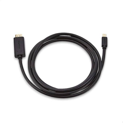 298716 - Amazon Basics Kabllo HDMI në Mini DisplayPort, 1080p, me lidhje të veshura me ar, 1.83 m, e zezë.