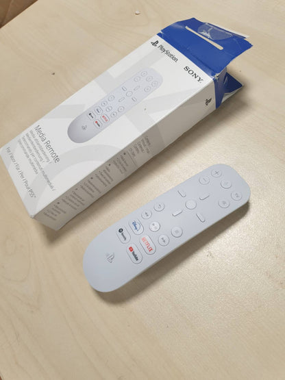 276599 - SONY Telekomandë Zyrtare Multimediale për PlayStation 5, Kontrollon Volumin e Konsolës dhe TV-së, Navigim Intuitiv, Transmetues i Integruar IR, Ngjyra: E Bardhë