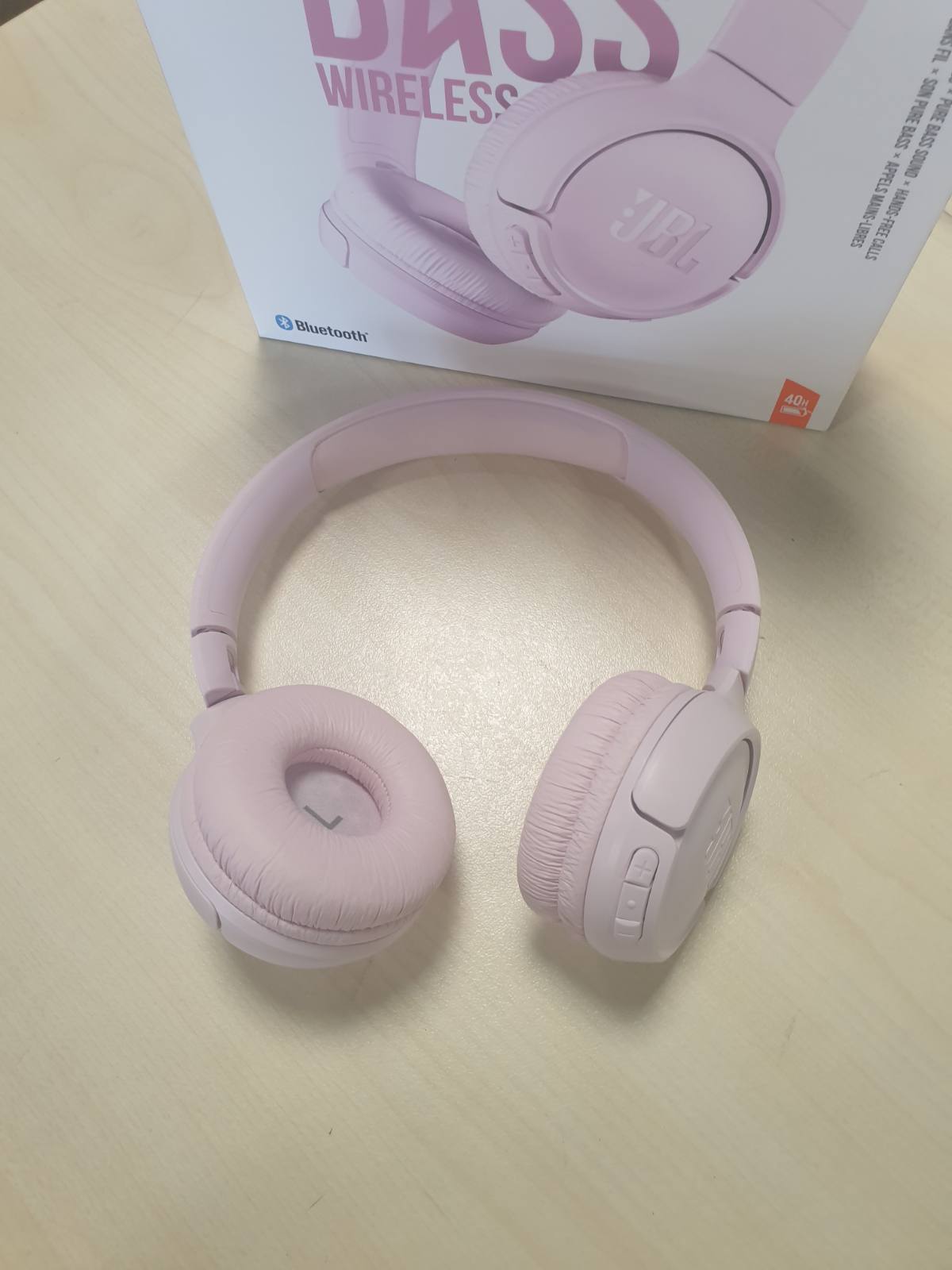 268106 - JBL Tune 510 BT – Kufje Bluetooth On-Ear – Rozë – Kufje të palosshme – Jetëgjatësi e baterisë deri në 40 orë
