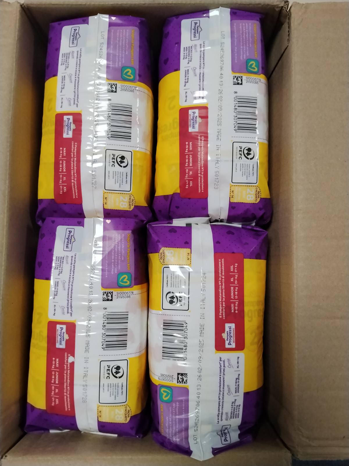 297985 - PAMPERS Progressi Mini +500 Pika Përqafimi Falas Ekstra, Madhësia 2 (3-6 kg), 112 Pelena (madhësia rezervë)