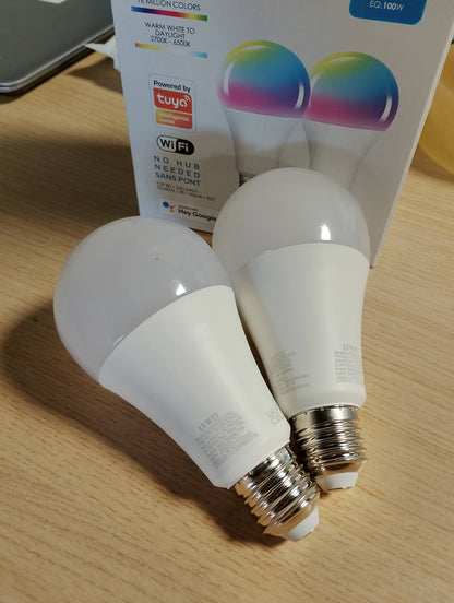 187571 - LVWIT Llambë LED A70 Smart Wifi, Sokë E27, 12W (ekuivalente me 100W), 1521Lm, E pajtueshme me Alexa dhe Google Assistant, Errësim Inteligjent, Kontroll i Largët nëpërmjet Aplikacionit