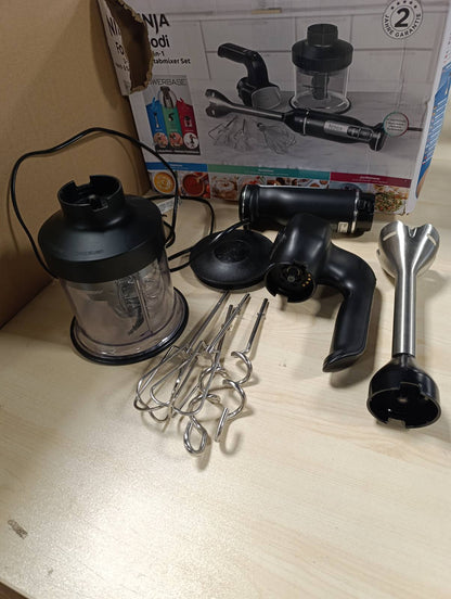162084 - NINJA FOODI Blender 3-në-1 i Zi, 850W, Grirës me Ndërzje të Butë dhe Shumë Shpejtësi, CI100EU, i Sigurt për Lavastovilje