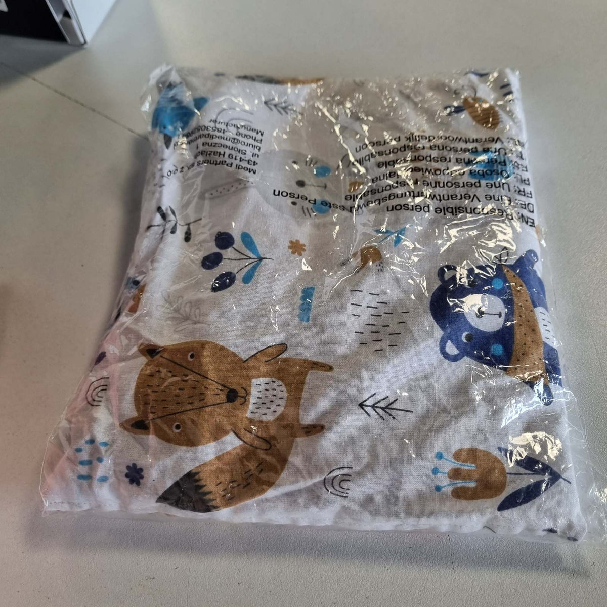 297592 - MEDI PARTNERS – Jastëk ngrohës për mikrovalë me kokrra qershie, 500 g, drejtkëndor 20x25 cm, 100% pambuk