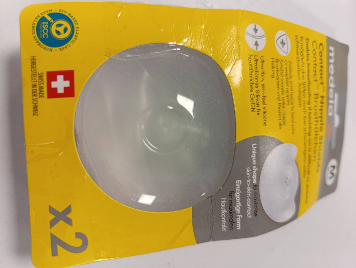 306747 - MEDELA Mbrojtëse për gjoksin Contact prej silikoni, dizajn i butë dhe ultra i hollë, Pa BPA, 1 pako me 2 mburoja (20 mm) dhe kuti ruajtjeje