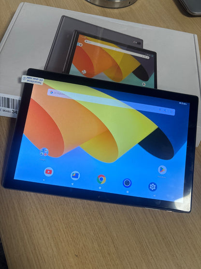294620 - BYYBUO Tablet 10.1" Android 14, 6GB RAM + 64GB ROM, procesor Quad-Core, bateri 5000mAh, ekran IPS HD 1280×800 me prekje, kamera 5MP + 8MP, Bluetooth dhe Wi-Fi, ngjyrë gri.