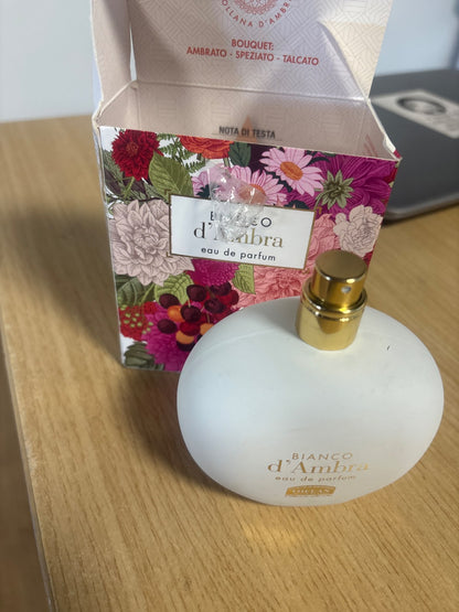 271306 - HELAN Parfum për Femra Bianco d'Ambra me Nota Pikante Sensuale, Eau de Parfum me Iris dhe Fier, Qëndrueshmëri 4-5 Orë, Prodhuar në Itali, 100 ml