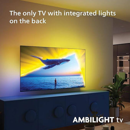 188588 -  PHILIPS Ambilight 55PUS8109 - Smart TV LED 4K, Ekran 55, me OS Titan, Pixel Precise Ultra HD dhe Dolby Atmos Sound, Funksionon me Alexa dhe Google Voice Assistant, Satin Chrome