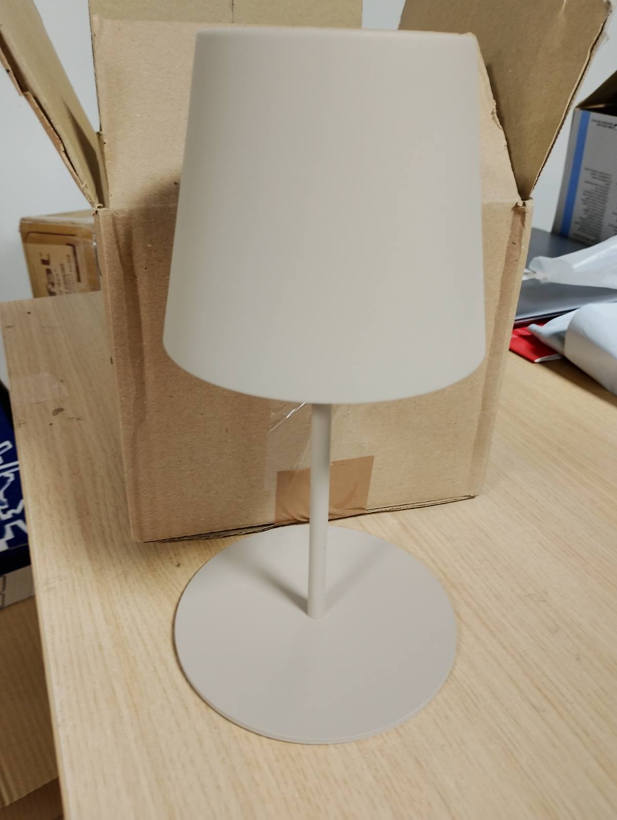 197126 - BRILONER - Llambë LED pa tel, e Rregullueshme në Lartësi 36x10.5cm, me Kontroll Prekje dhe Shkallë e Zbehtë, Përdoret si Llambë Leximi, Nate ose Kampingu, e Rikarikueshme, Ngjyrë Bezhë