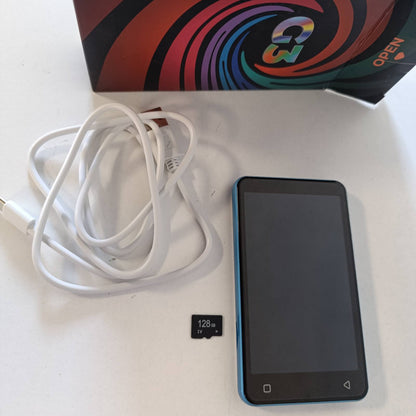 276210 - INNIOASIS MP3 Player 160GB me Bluetooth dhe WiFi, Ekran Prekje 4" për Fëmijë, Spotify Kids, Blu-Bardhë