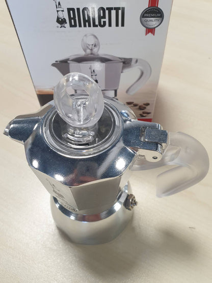 187655 - BIALETTI Dama Pure Ice Makinë Kafeje, Kapacitet 1 Filxhan (67ml), Material Alumini, Jo e Përshtatshme për Induksion