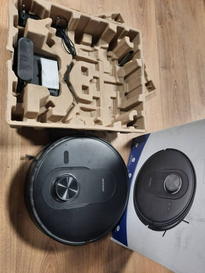 191048 - Proscenic Q8 Robot Fshesë me korrent dhe leckë, 8000Pa, autonomi 200 minuta, navigim LiDAR, harta reale, kontroll me WiFi/Alexa/APP për dysheme, qilima dhe qime kafshësh.