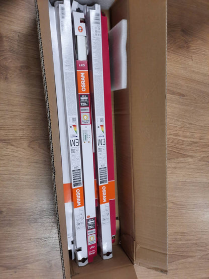 187456 - OSRAM - Tub LED Substitube Pure, Bazë G13, Gjatësi 0.6m, Ngjyra e Bardhë e Ngrohtë (2700K), Fuqi 6.6W, Zëvendësim për Tubat Fluoreshente 18W, Pako me 8 Copë