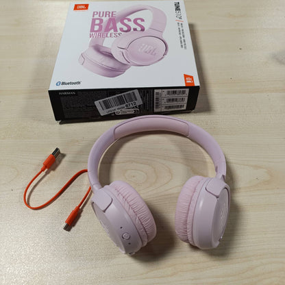 268070 - JBL TUNE 510 BT – Kufje Bluetooth On-Ear – Rozë – Kufje të palosshme – Jetëgjatësi e baterisë deri në 40 orë