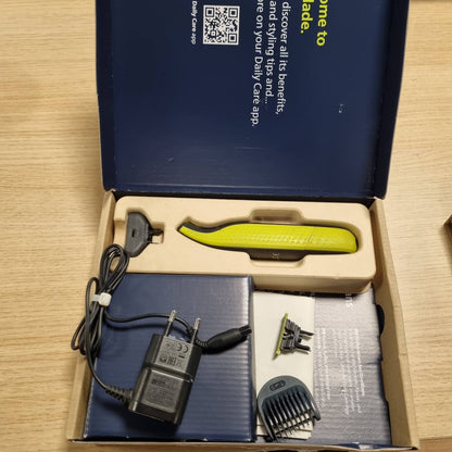 293146 - PHILIPS OneBlade QP2734/30, Makinë elektrike rroje/prerëse mjekre, 2 tehe 360 për fytyrën, 1 krehër 5-në-1 i rregullueshëm