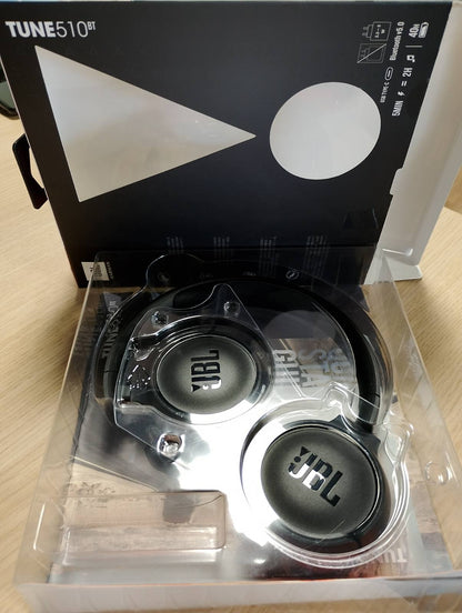 268108 - JBL Tune 510 BT – Kufje Bluetooth On-Ear – Të zeza – Kufje të palosshme – Jetëgjatësi e baterisë deri në 40 orë