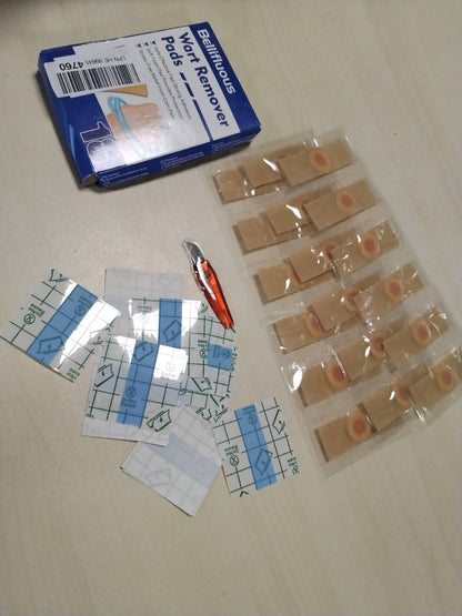 298583 - BELLIFLUOUS - Heqës lythash, Pako me 18 copë për heqjen e misrave për duar dhe gishtërinj të këmbëve, Fasha të buta dhe të sigurta