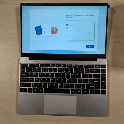 295308 - BVATE Laptop 14 inç, Windows 11, 256 GB ROM, Celeron N4020, 2.4G + 5G WiFi deri në 2.8 GHz, Mbështet Zgjerimin me SSD 1TB, 4.2 USB, HDMI, Tastierë Membranore Italiane, Maus Pa Tel - Argjend - C