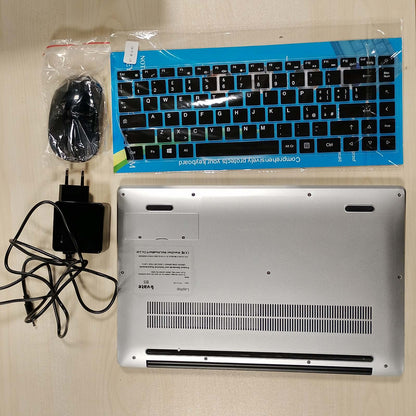 295308 - BVATE Laptop 14 inç, Windows 11, 256 GB ROM, Celeron N4020, 2.4G + 5G WiFi deri në 2.8 GHz, Mbështet Zgjerimin me SSD 1TB, 4.2 USB, HDMI, Tastierë Membranore Italiane, Maus Pa Tel - Argjend - C