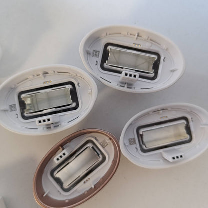 300206 - BRAUN Smart IPL 7 Skin i·expert – Pajisje IPL për heqjen e qimeve, heqje të përhershme dhe pa dhimbje të qimeve në shtëpi – përfshirë aplikacion falas, kuti, makinë rroje Venus, 4 aksesorë inteligjentë – PL7387, e bardhë/e artë rozë