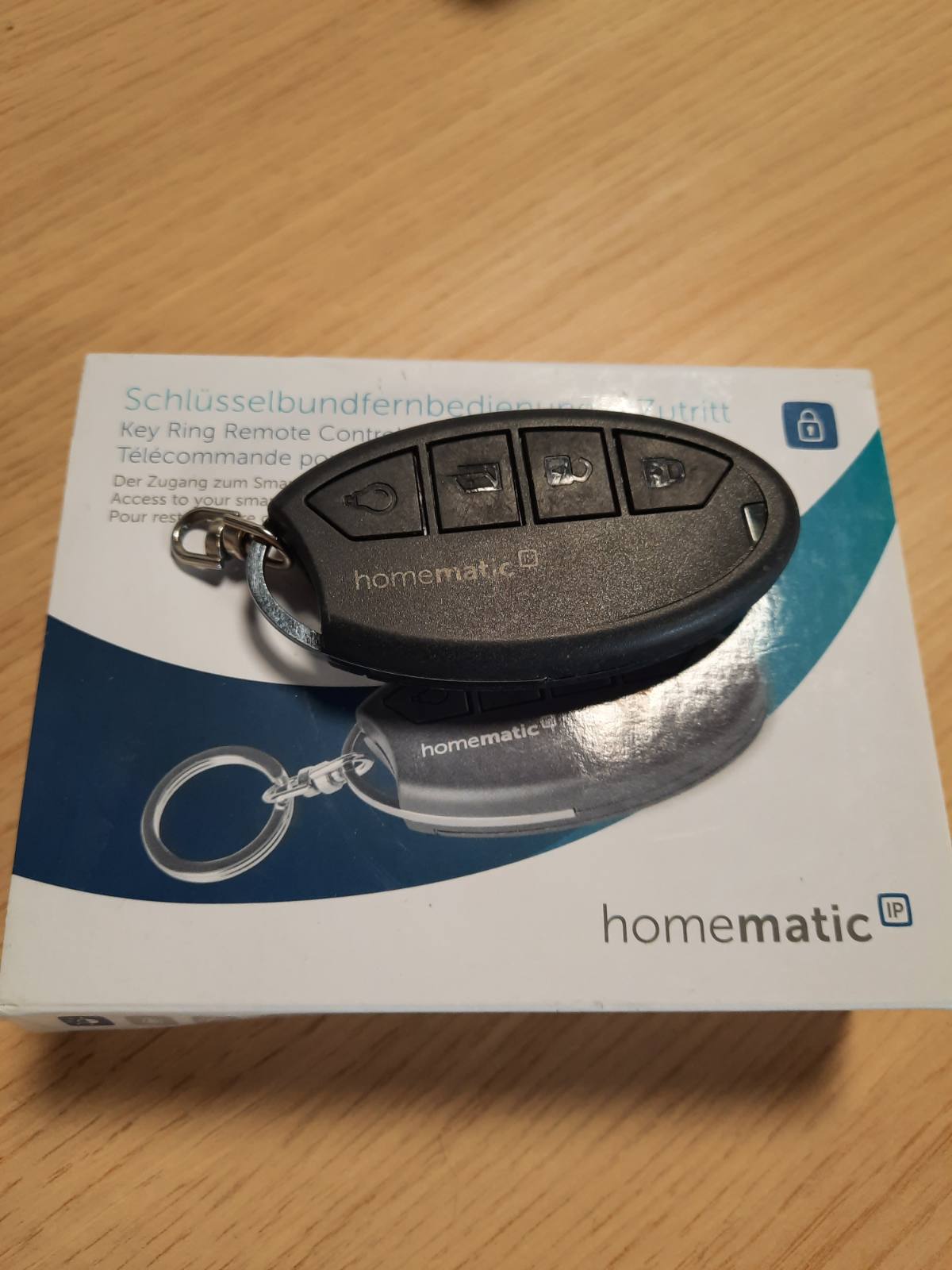 288621 - HOMEMATIC Telekomandë me Çelës IP, Qasje, Shtëpi e Mençur, Telekomandë Pa Tel, Aksesorë për Kyçin e Derës me Funksion Aplikacioni, hap, mbyll dhe kyç Lock-un e Mençur, 142561A0