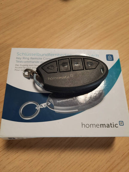 288621 - HOMEMATIC Telekomandë me Çelës IP, Qasje, Shtëpi e Mençur, Telekomandë Pa Tel, Aksesorë për Kyçin e Derës me Funksion Aplikacioni, hap, mbyll dhe kyç Lock-un e Mençur, 142561A0