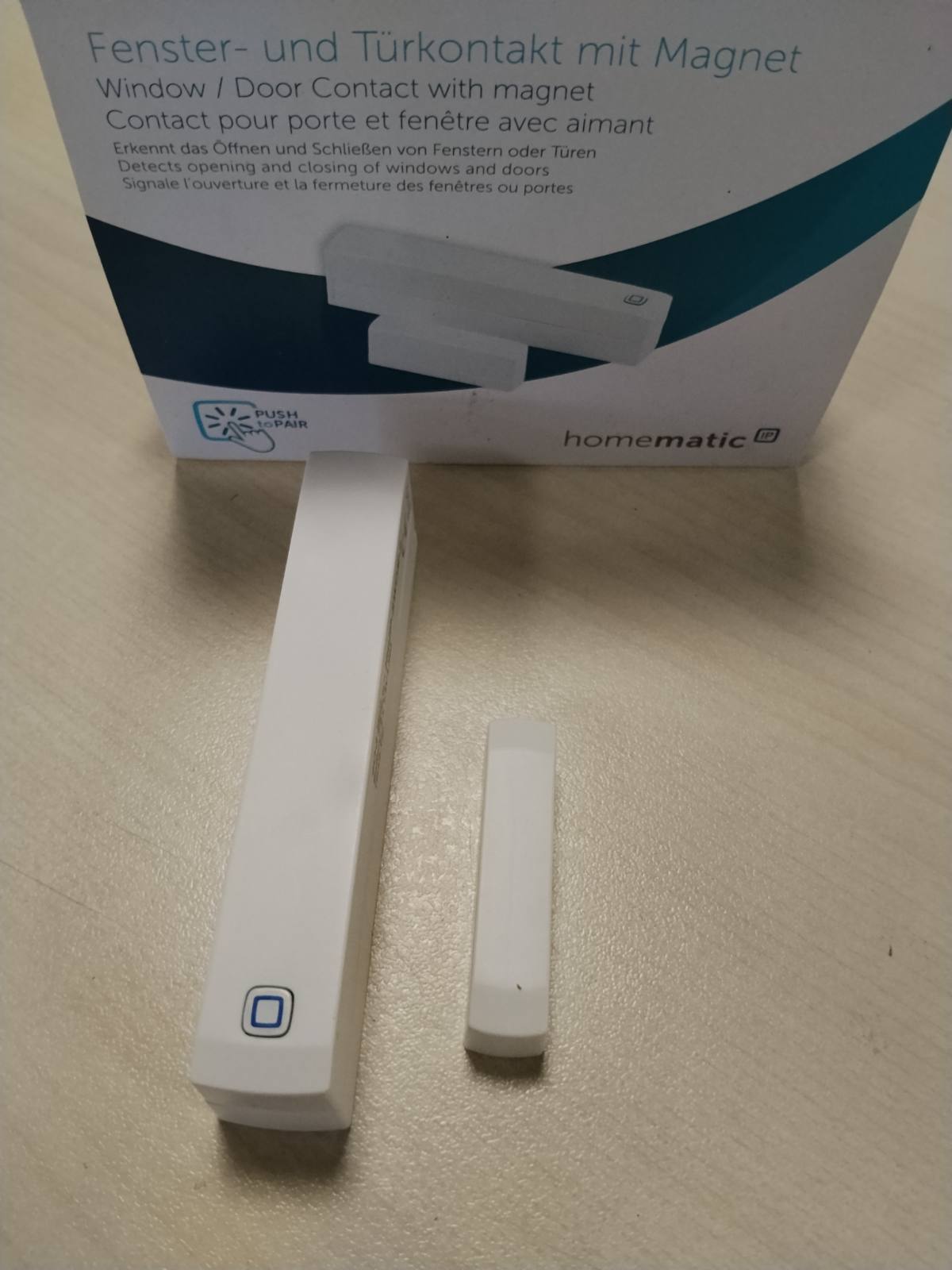 288661 - HOMEMATIC IP Kontakt për dritare dhe derë me magnet, sensor dixhital për ngrohje efikase, monitorim dritaresh përmes aplikacionit, kursim energjie, përputhje me Alexa dhe Asistent Google, 151363A0