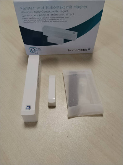 288667 - HOMEMATIC IP Kontakt për dritare dhe derë me magnet, sensor dixhital për ngrohje efikase, monitorim dritaresh përmes aplikacionit, kursim energjie, përputhje me Alexa dhe Asistent Google, 151363A0