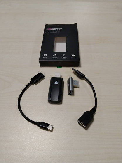 299088 - MSXTTLY Adaptues pa tel për Android Auto, 2025 U2A-AIR, Plug & Play, i pajtueshëm me telefonat Android 11-16, Ngjyra: E zezë