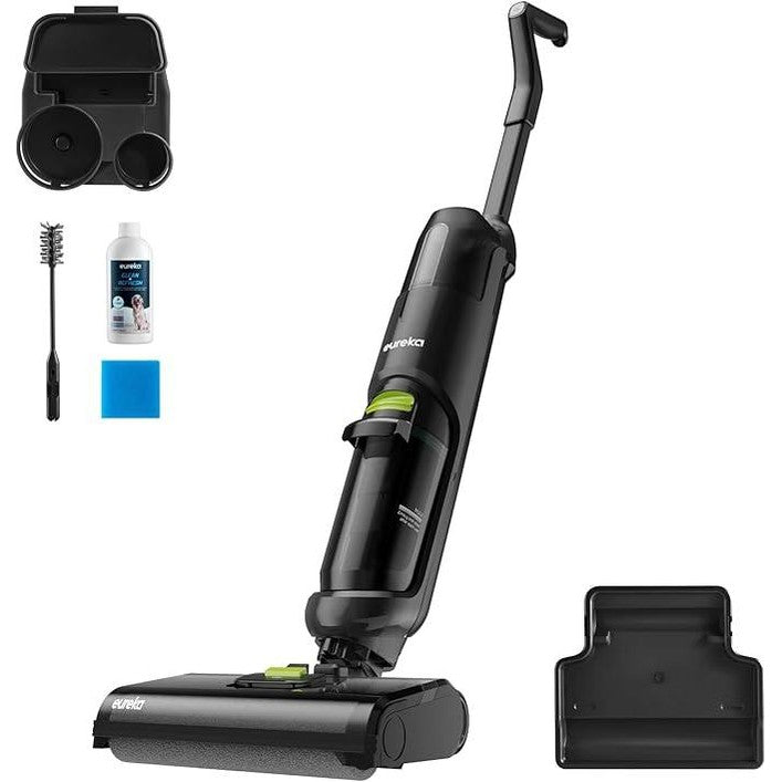 260027 - EUREKA NEW400 Fshesë dyshemeje inteligjente me korrent dhe mop, Furçë vetëpastruese, pa tel, E lehtë, Përshtatët për dysheme me pllaka dhe dru