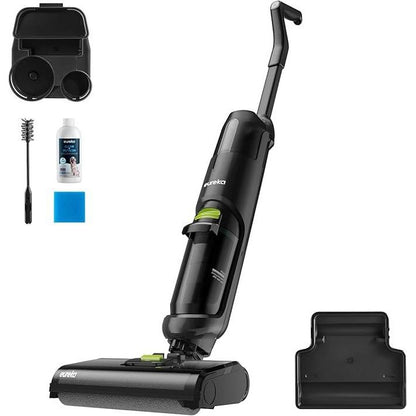 260027 - EUREKA NEW400 Fshesë dyshemeje inteligjente me korrent dhe mop, Furçë vetëpastruese, pa tel, E lehtë, Përshtatët për dysheme me pllaka dhe dru