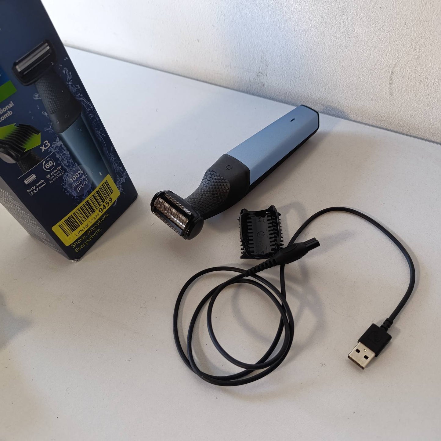 289582 - PHILIPS Bodygroom Series 3000, makinë prerëse e papërshkueshme nga uji, rruajtje e plotë dhe e rehatshme, kohëzgjatje 60 minuta, modeli BG3027/03
