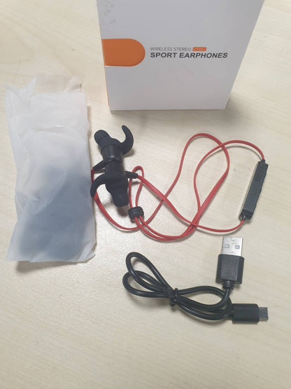 266641 - KUFJE BLUETOOTH UXD, pa tel, IPX7 të papërshkueshme nga uji, kohë përdorimi 20 orë, mikrofon i integruar CVC 8.0, Bluetooth 5.0, të kuqe