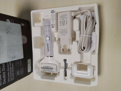 297968 - PANASONIC Depilator ES-EY30 i lagësht/i thatë për femra, disk i dyfishtë me 60 piskatore, kokë rrotulluese 90°, 3 shpejtësi, dritë LED, funksionim 30 minuta, pa tel
