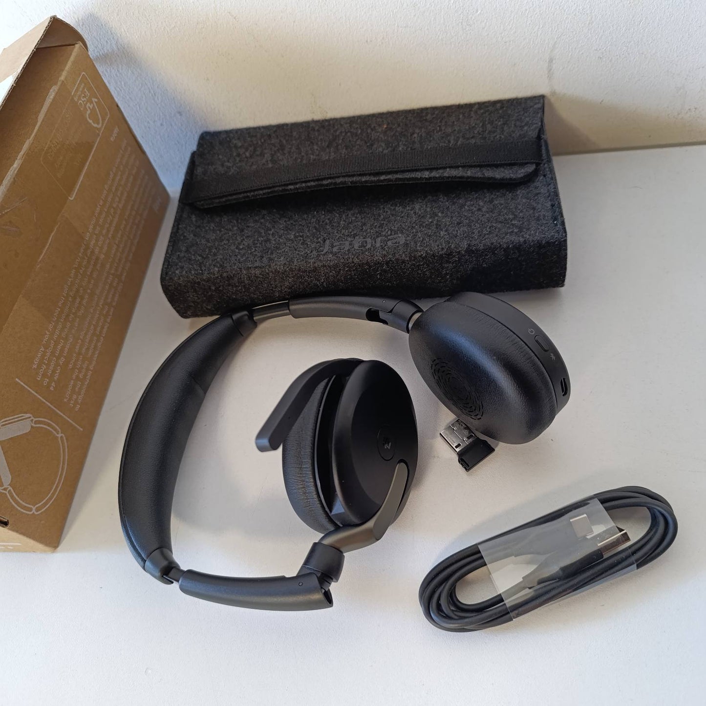 319301 - JABRA Evolve2 65 Flex - kufje stereo pa tel me Bluetooth, teknologji Jabra ClearVoice me anulim zhurme dhe ANC hibride, të çertifikuara për MS Teams, të zeza