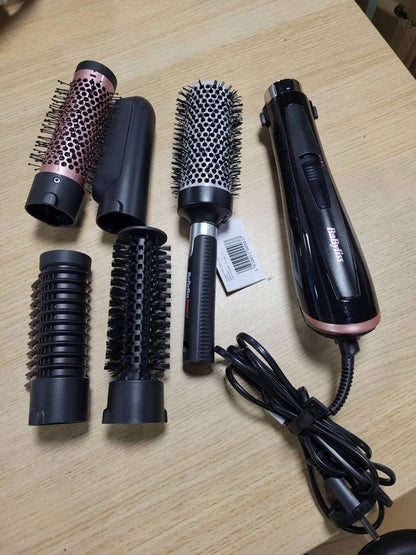 289540 - BABYLISS Perfect Finish AS126E - Furçë me ajër të nxehtë 1000W, 3 aksesorë, 2 cilësime temperature, teknologji jonike