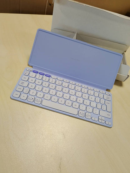273008 - LOGITECH Keys-To-Go 2, Tastierë Portative Bluetooth për Tablet, Mbulesë të Integruar, e Hollë, Pa Tel, për Windows, Android, Linux, iPad, iPhone, Mac, Apple TV, QWERTY US NDËRKOMBËTAR - Vjollcë