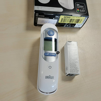 298105 - BRAUN Termometër veshi ThermoScan 7 BRAIRT6520 | Teknologjia e Precizionit Age | Ekran dixhital me kodim ngjyrash | Miqësor për foshnje dhe fëmijë të vegjël