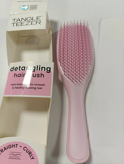 298641 - TANGLE TEEZER Furçë flokësh Ultimate Detangler, për flokë të lagur dhe të thatë, fije me 2 nivele, zvogëlon thyerjen, eliminon nyjet, të gjitha llojet e flokëve, Rozë Millennial
