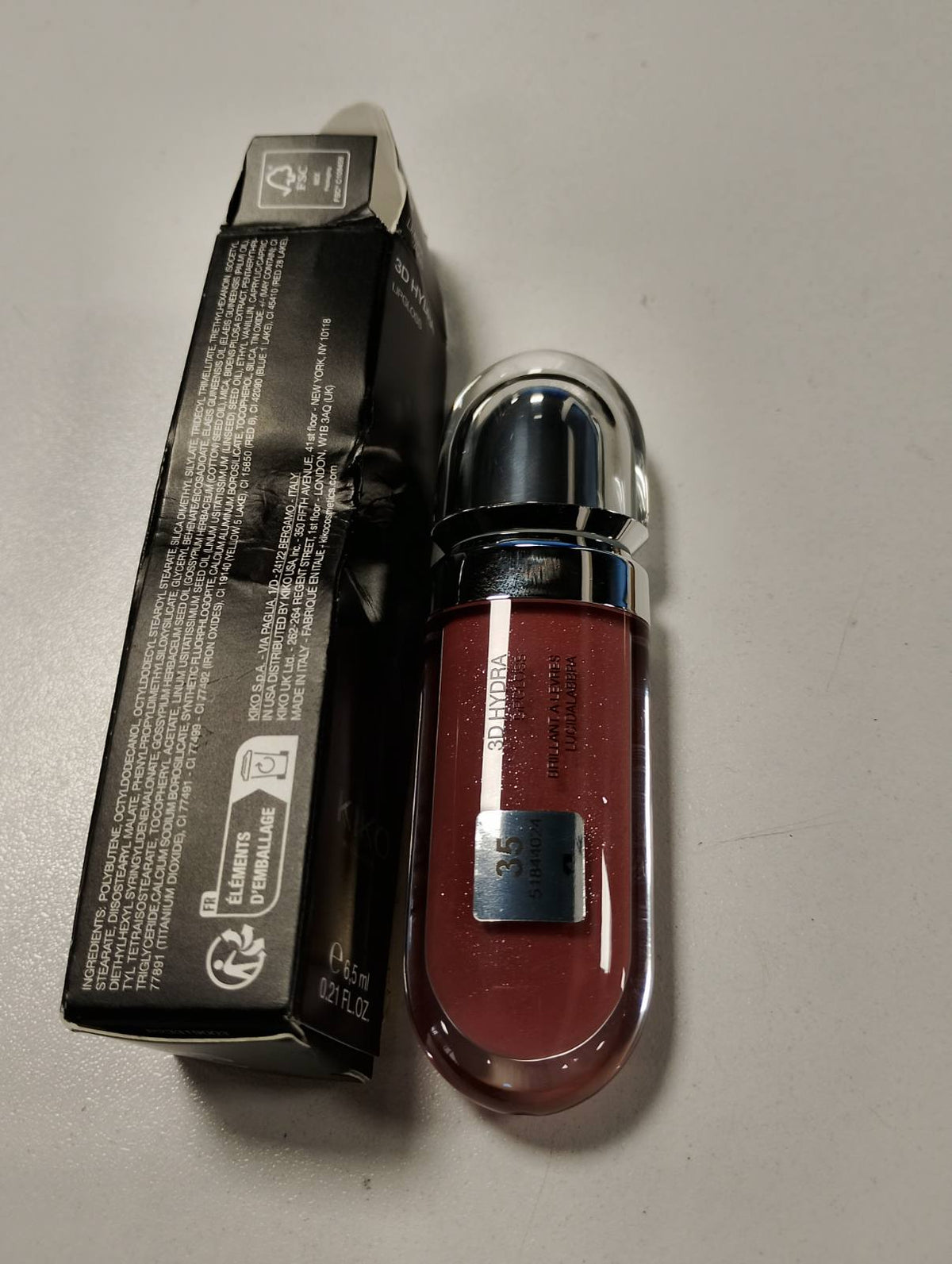 301072 - KIKO MILANO 3D Hydra Lipgloss 35 - Shkëlqyes buzësh zbutës me efekt 3D