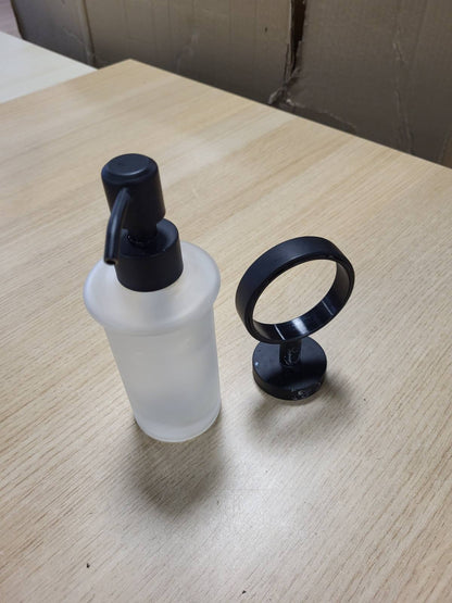 313388 - TESA Set dozatori sapuni Moon Black - 200 ml - 70 mm x 171 mm x 119 mm